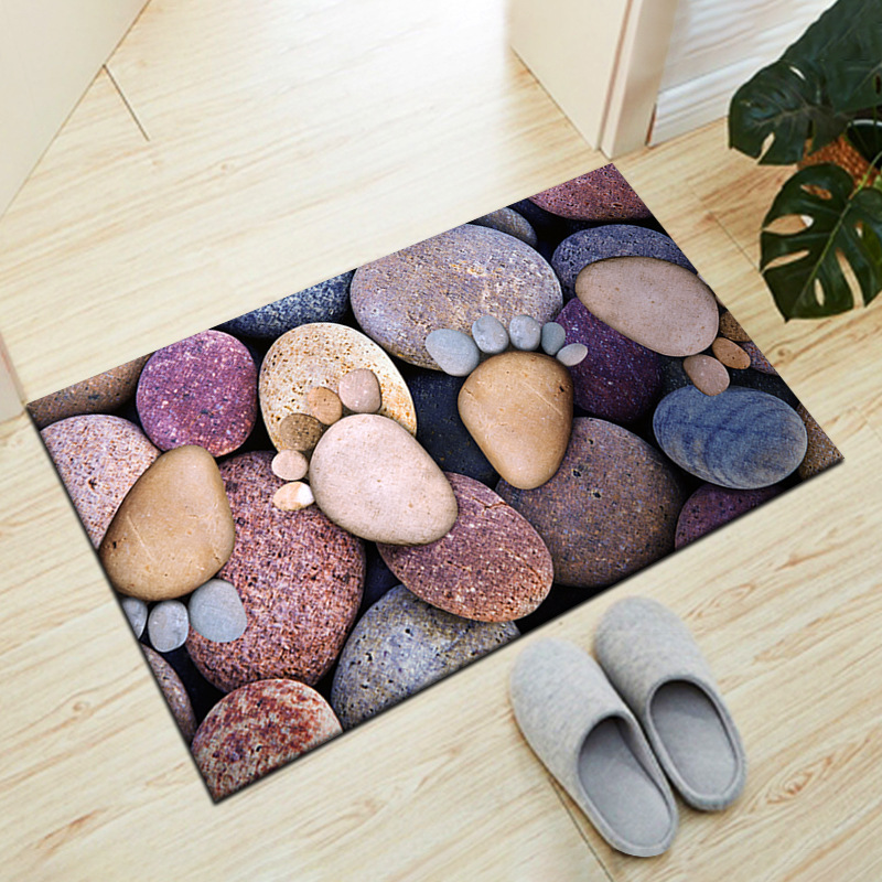 3D Stereo Vision Stone Series Entrance Mat, Door Mat, Entrance Door Mat, Living Room and Bedroom Decorative Rugs, Wholesale
