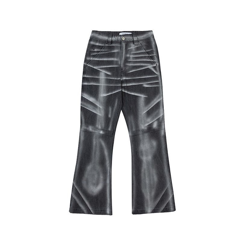 Moderne Ian 24 Herbst Herrenbekleidung New Style American Metal Spray Painting Micro Pull Pants_voghion.com