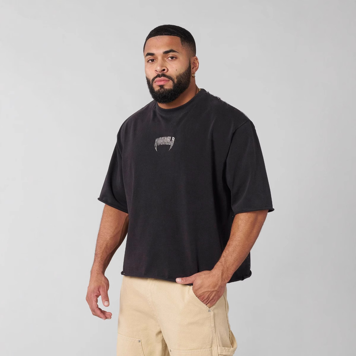 YOUNGLA Big sports casual T-shirt for gym
