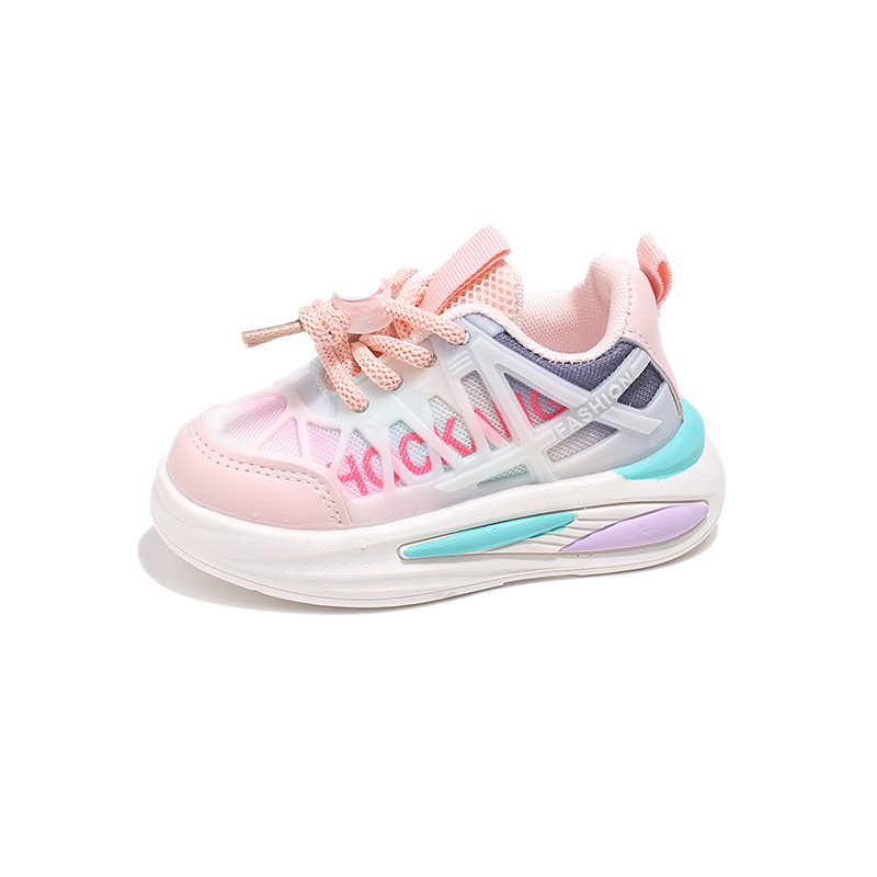 Calzado deportivo infantil para primavera y otoño, zapatos para niños con suela blanda, transpirables, ligeros, casuales y a la moda, zapatos para bebés, niños y niñas, venta al por mayor.