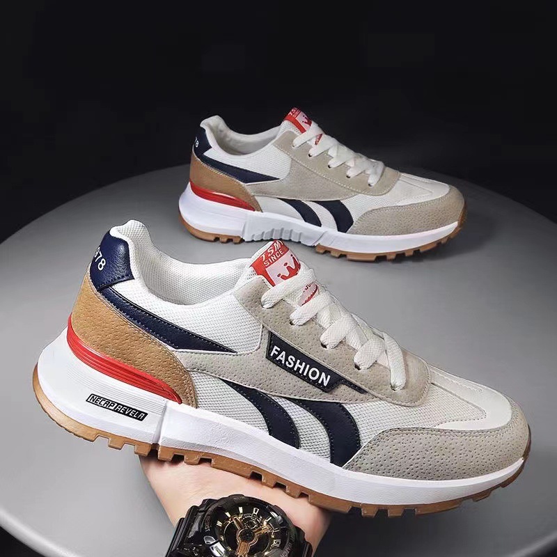 Nuevo verano transpirable malla Forrest Gump zapatos deportivos casuales para mujer versión coreana de waffles zapatos blancos para hombres y mujeres con el mismo estilo