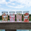 Japanese glossy artificial crystal with glass, advanced cup, hand painting, high-end