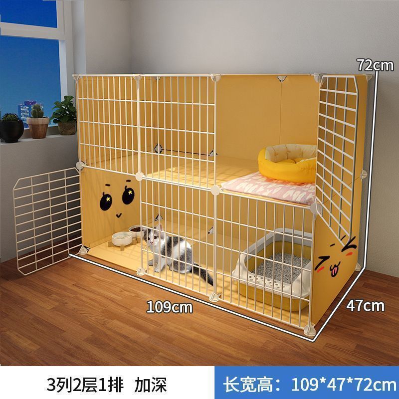 猫ケージホーム寮ヴィラ屋内フリースペース組み立て猫ハウス子猫ハウス猫の巣猫ケージ収納キャビネット|undefined