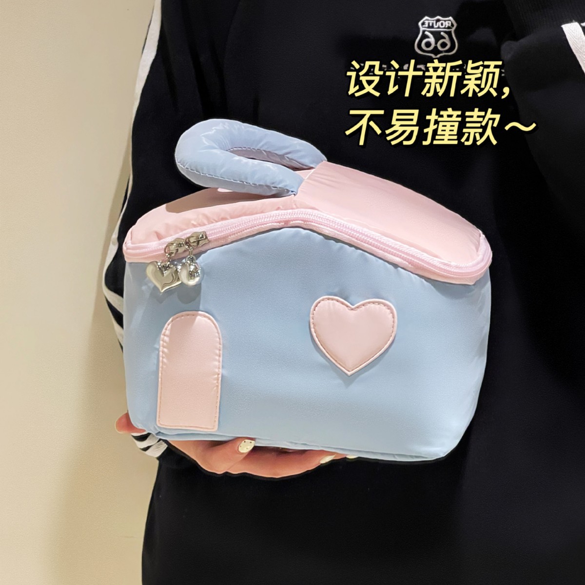 Nueva casa pequeña bolsa de maquillaje de color hermosa gran capacidad portátil bolsa de maquillaje de viaje bolsa de tocador bolsa de juguetes