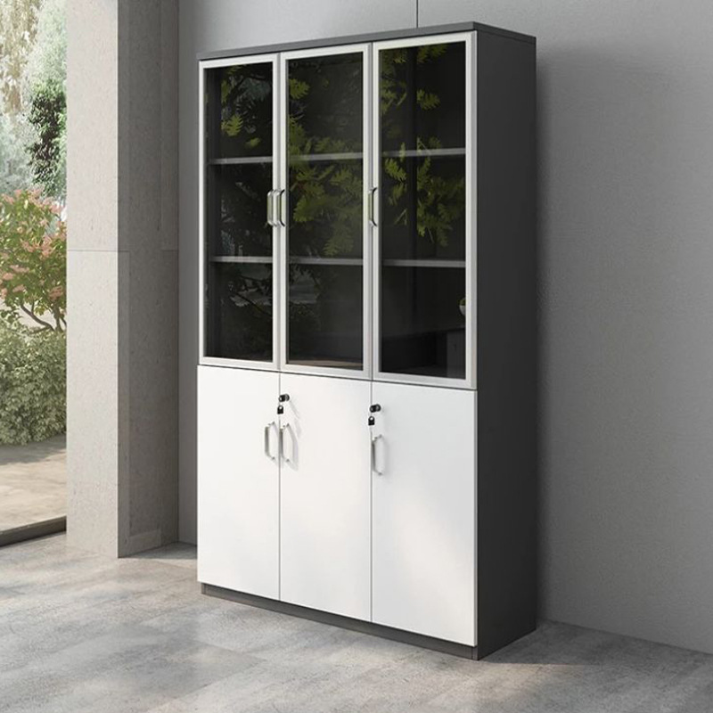 Archivador de madera para oficina con envío gratis del fabricante, gabinete de almacenamiento de información, estantería con partición y cerradura.