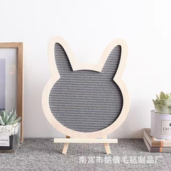 Felt Message Board Creative Rabbit Head Felt Board Wooden English Letter Message Board Children's Felt Message Board