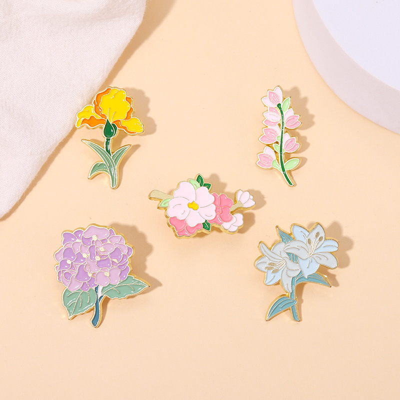Pastoral Flower Alloy Stoving Varnish Unisex Brooches display picture 2
