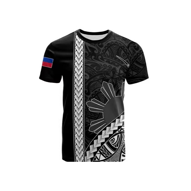 2026 Men's T-shirt Round Neck Short Sleeve Philippines United Nations Day Philippine Republic Sun Polynesia 2026 Men's T-shirt Round Neck Short Sleeve Philippines United Nations Day Philippine Republic Sun Polynesia