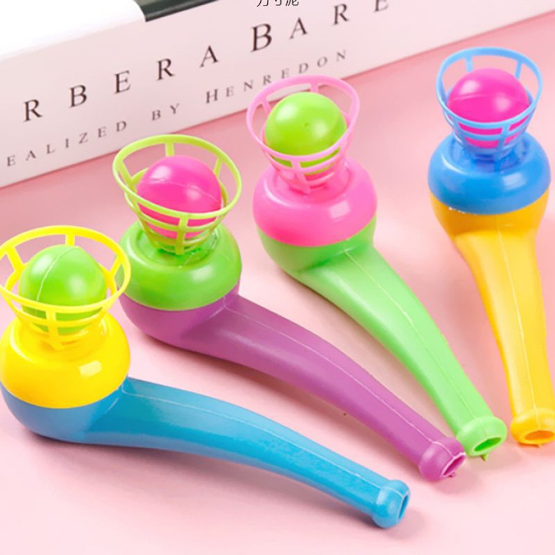 After 80 childhood nostalgic blowing music magic suspension plastic suspension ball blower children's baby toys a wholesale