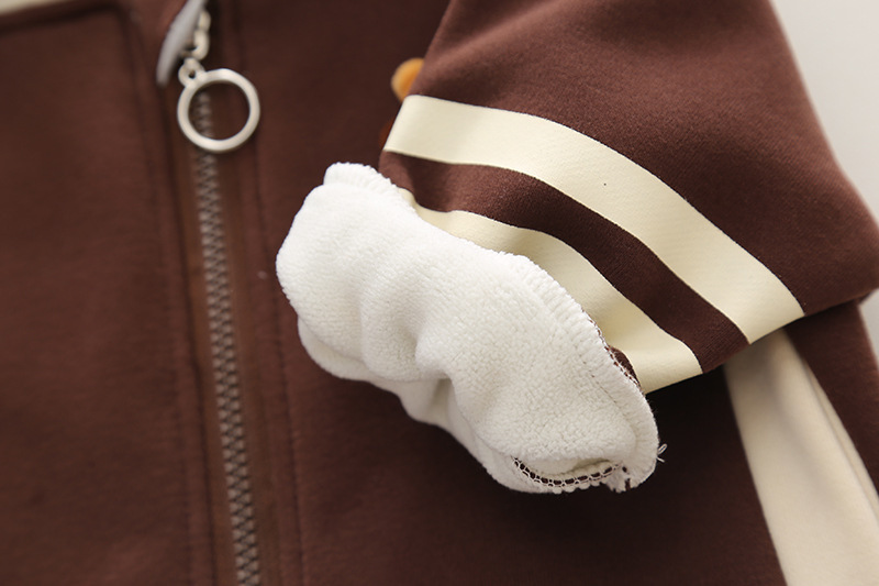 Conjunto de dos piezas de gorro de béisbol de felpa para bebé, gorro de otoño/invierno para niños y niñas, ropa bonita de moda para Primavera/otoño, novedad de 2023_voghion.com