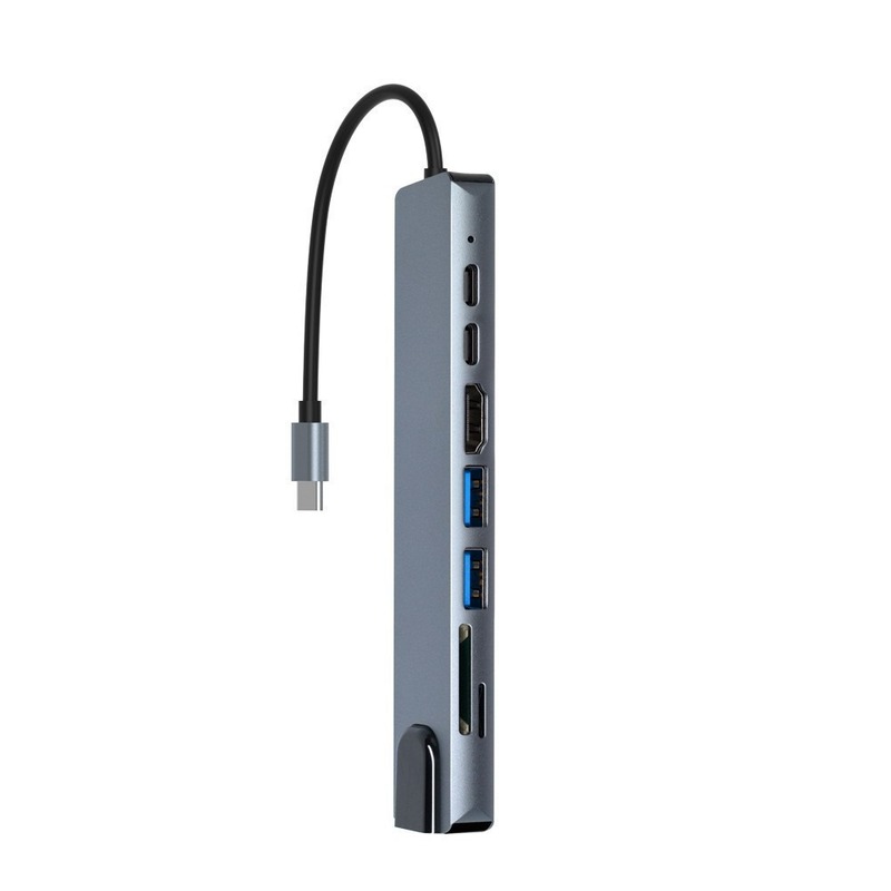タイプ c 8-in-1 拡張ドック 100M ネットワーク ポート USB-C 拡張ドック 4K USB3。 0 PD 高速充電拡張|undefined