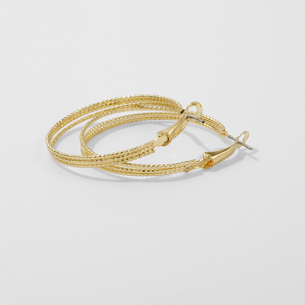 Fashion Circle Alloy Iron Plating Womenu0027S Earrings 1 Pair