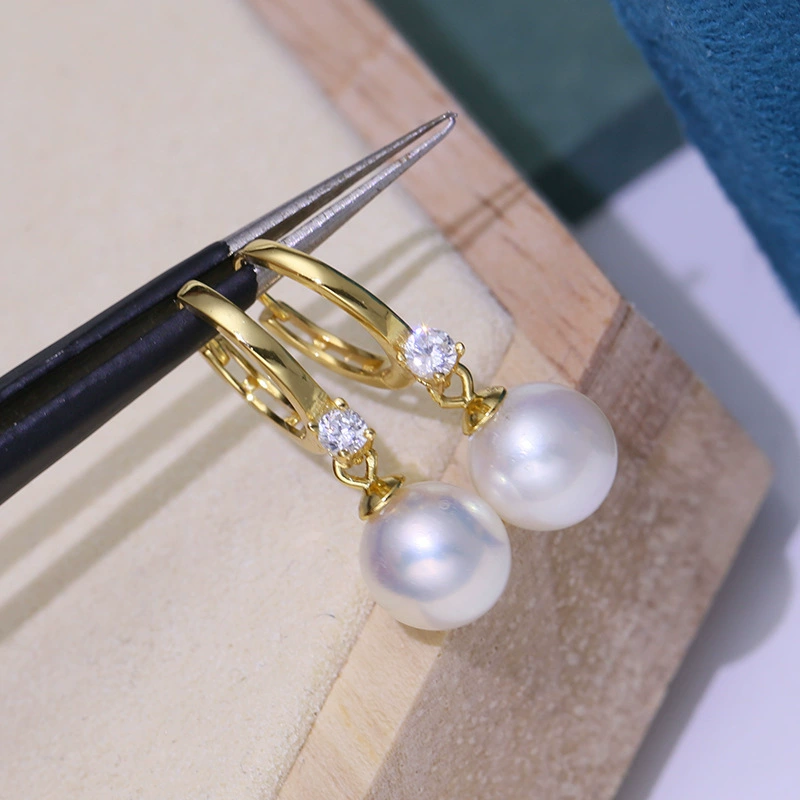 Аксессуары, S925, серьги из жемчуга, DIY, образец серебра 925