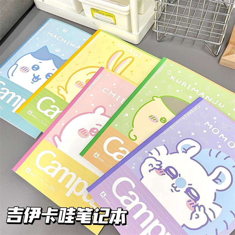 日系アニメ可爱吉伊卡手帐の高颜値b 5横糸は、仕事帳のソフト面を厚くして日記帳を書き写します。|undefined