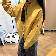 美式复古棒球服外套女秋新款宽松休闲百搭潮牌情侣开衫夹克上衣