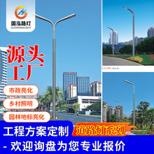 路灯户外灯8米10米12米路灯杆高亮led大功率小区市政照明高杆灯