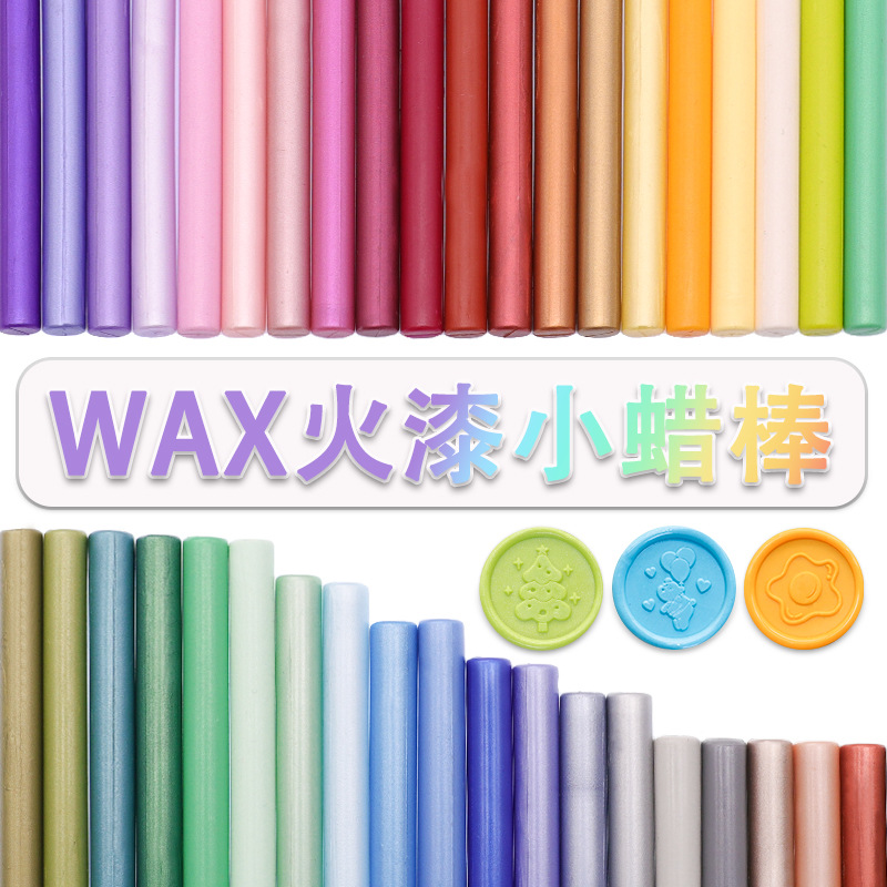 Palo de cera de pintura al fuego 94 colores 10*0,7 cm La barra de cera pequeña redonda se puede mezclar con la pistola de cera se puede utilizar en fábrica al por mayor