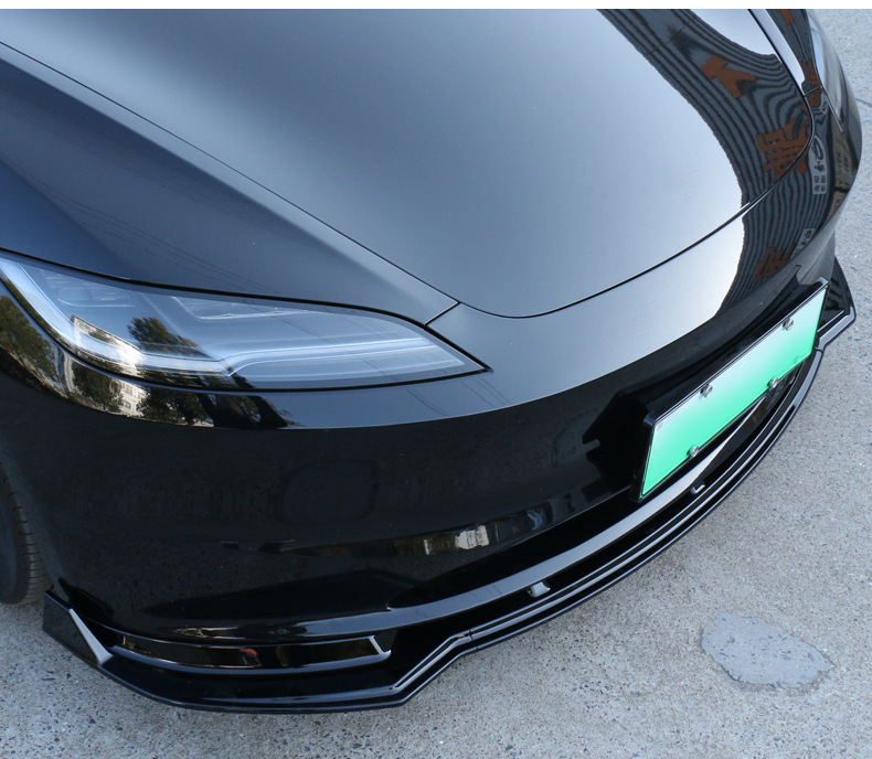 Suitable for Tesla Model 3 Front Shovel Front Face Decoration Modification Accessories Sports Front Shovel Surround Modification