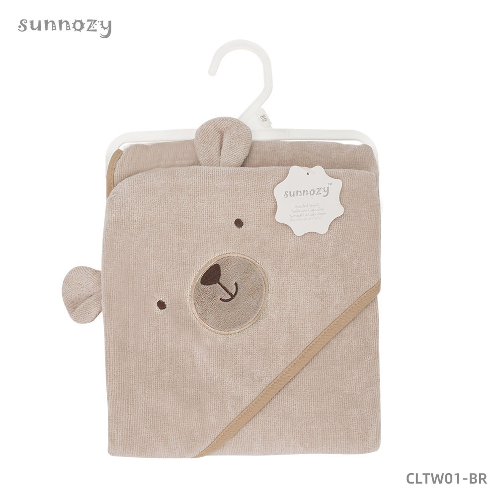 Toalla de baño con capucha para recién nacidos, diseño 3D, de terciopelo suave, alta absorción de agua, toalla de baño tipo capa para bebés, venta al por mayor.