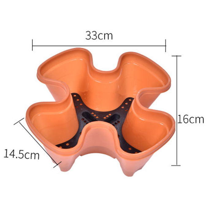Four-valve Basin [brick color]]