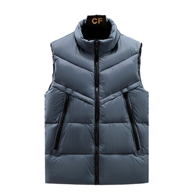 Abajo Chaleco de algodón hombres figura impresa Otoño e Invierno moda empresa equipo más tamaño Ropa Trabajo chaleco impresión al por mayor