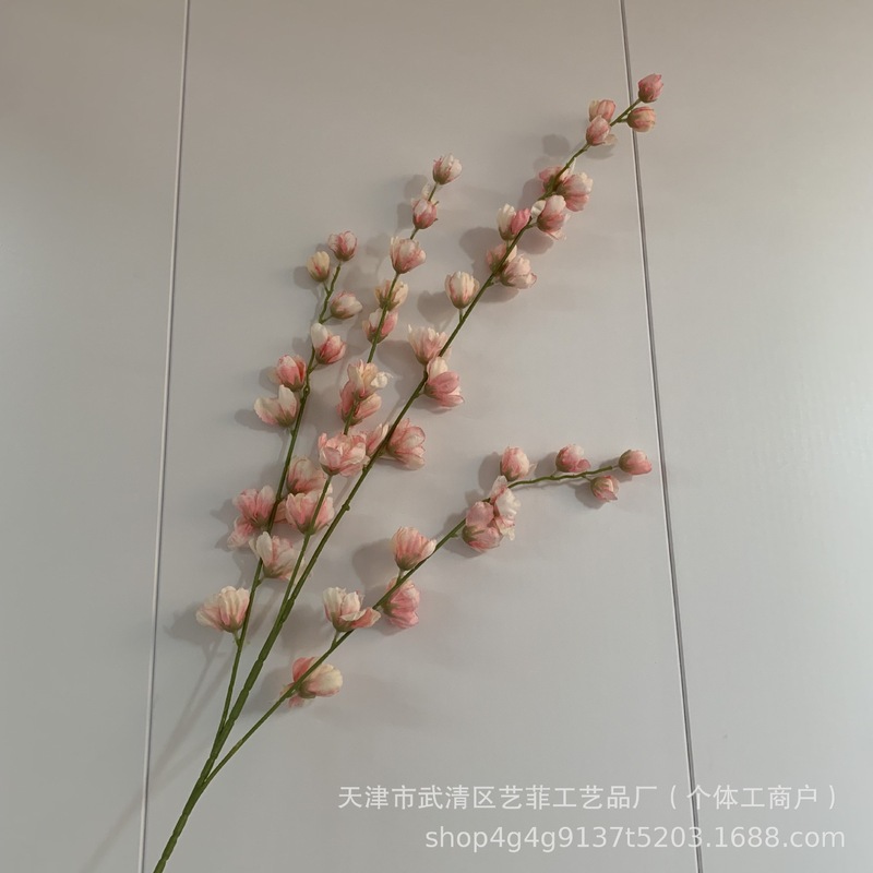 高枝紫罗兰仿真花 婚礼堂插花新飞燕装饰家居摆放金鱼草线条花材|undefined