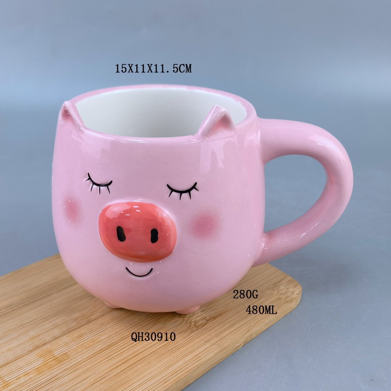 Taza de la serie del océano creativo cuidadosamente seleccionada Taza de cerámica de tiburón Caballo de mar Pulpo Ballena Taza de dibujos animados de animales Alien