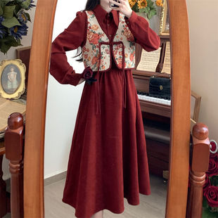 2025�ﶬ��ʽ�L���B��ȹ���b+��ʽ�L�P���R��һ������ɫ����ȹ