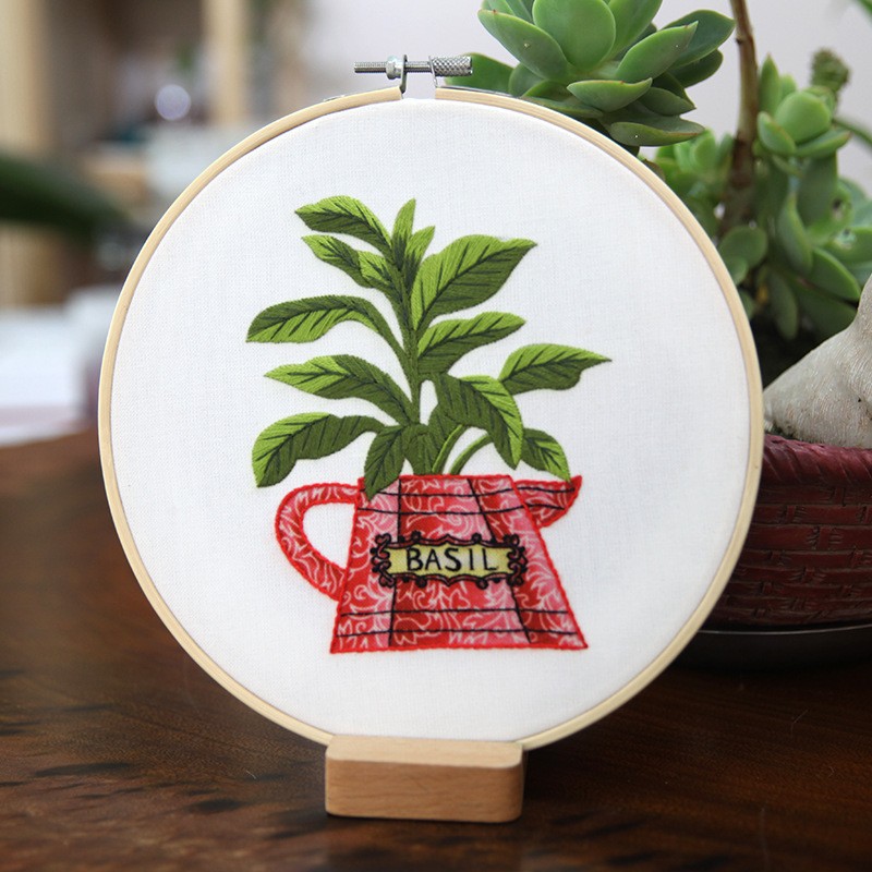 Bordado material de bricolaje paquete Lu bordado hecho a mano tela creativa decoración de estilo europeo flor tridimensional novicio costura colgante pintura