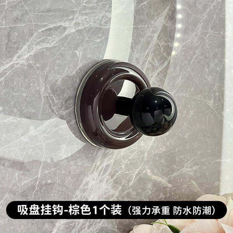 Retro ventilador vacío gancho de absorción doméstico fuerte adsorción pared de cocina portal gancho de ropa gancho de toalla de baño