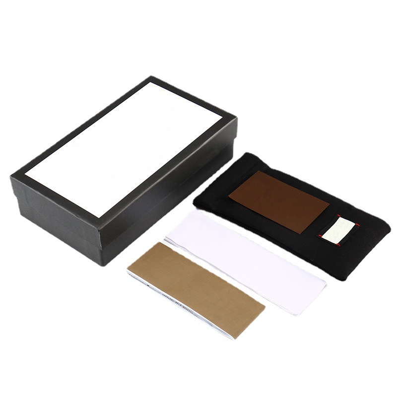 Gujia Contact Lens Original Glasses Case Optical Fashion Leather Contact Lens Zipper Storage Portable Crystal Clear