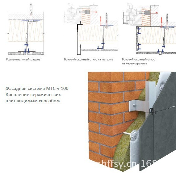 幕墙干挂件/陶磁/陶板/配件/复合干/铝隔热隔热节能