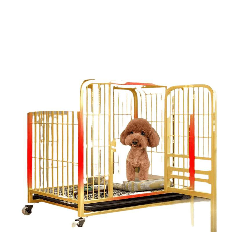 狗笼子中大型犬金毛拉布拉多边牧宠物狗笼子家用室内中小型犬狗窝|undefined