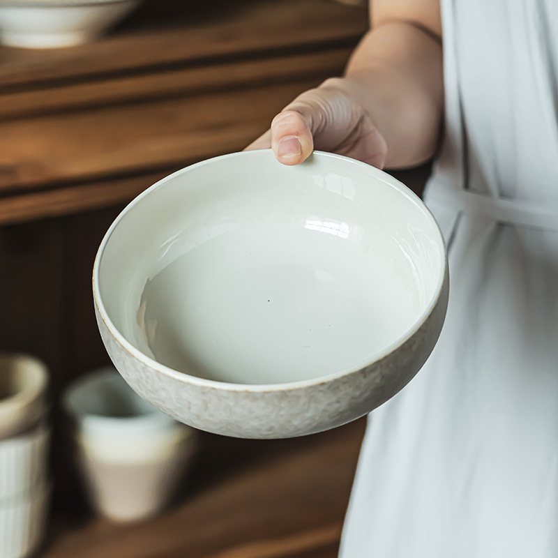 Tacos de fideos caseros de cerámica retro creativos Tacos de ensalada de estilo japonés Tacos de cubiertos Tacos de verduras Tacos de fideos Tacos de sopa