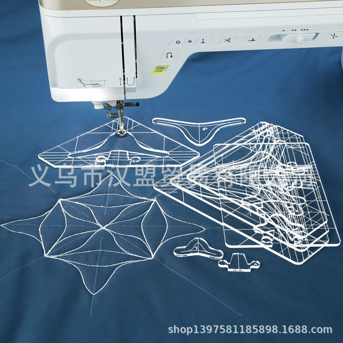 Flying Bell Curve triangleS 5 шт набор низкая ручка домашняя швейная машина шаблон # FBCT-5 #1