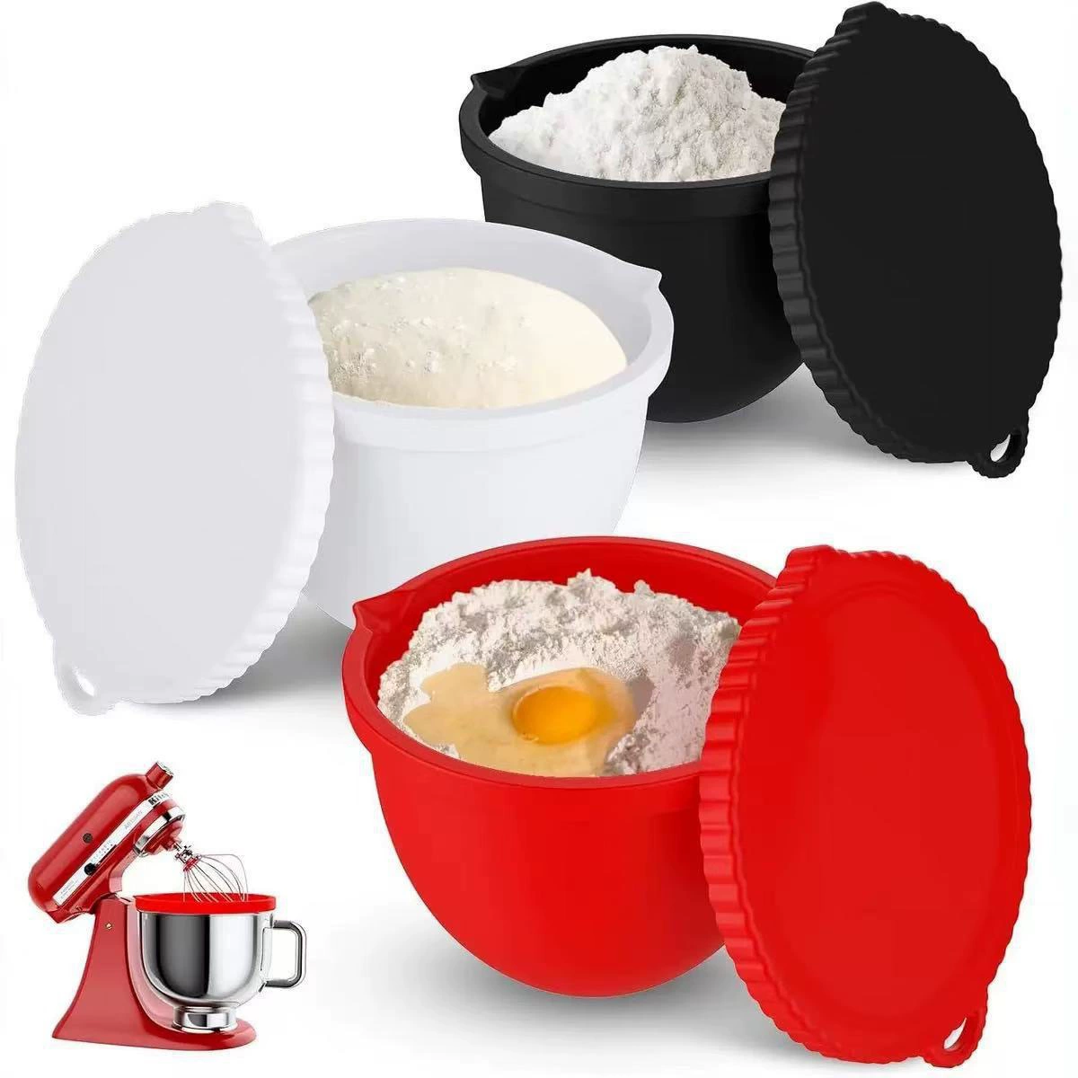 Лучшее в Amazon силиконовая вставка для кухонного комбайна KitchenAid с наклонной головой на 5 кварт силиконовая вставка