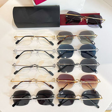 卡家欧美风ins小红书同款多边形太阳镜女时尚金属墨镜潮男近视眼