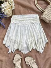 E 40013LY2K lace beach mini skirt Y2K ��˿ɳ̲ȹ�羳�¿�ŷ��