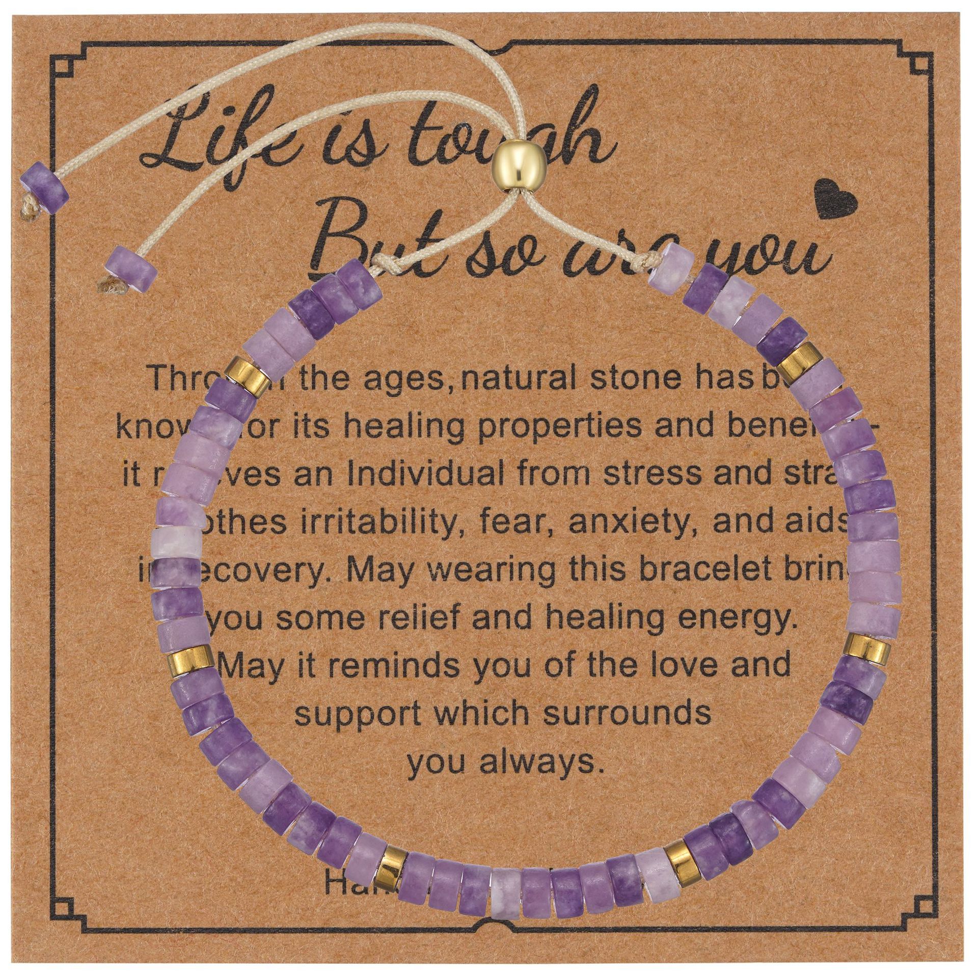Amethyst card bracelet 1