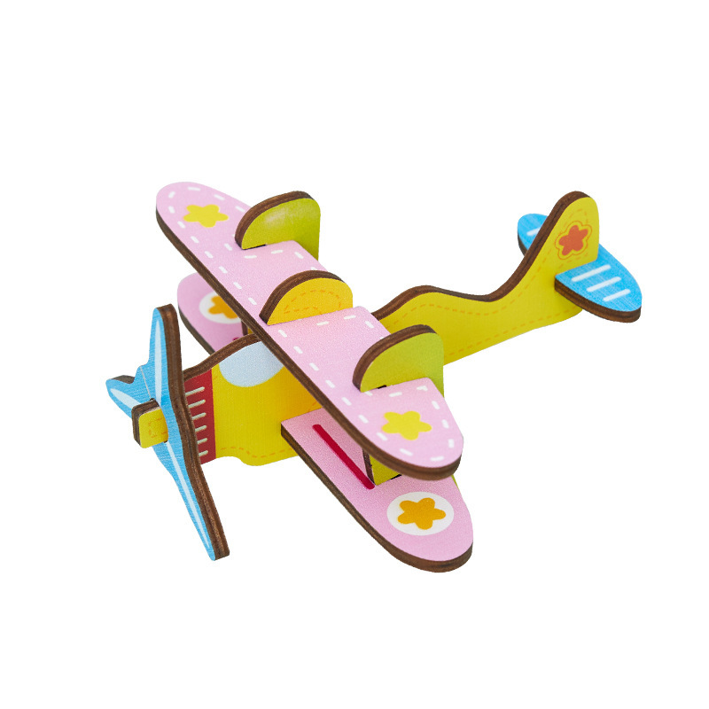 Venta al por mayor de madera 3D animal rompecabezas tridimensional bebé 2-3 años modelo animal educativo ensamblar bloques de construcción Juguetes