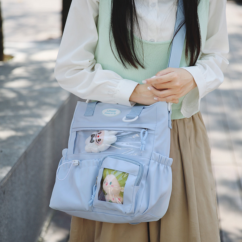 Highly Searched for Anime-Style Multi-Pocket Large Capacity Nylon Tote Bag Cross-Border Single Shoulder Crossbody Bag for Women Highly Searched for Anime-Style Multi-Pocket Large Capacity Nylon Tote Bag Cross-Border Single Shoulder Crossbody Bag for Women
