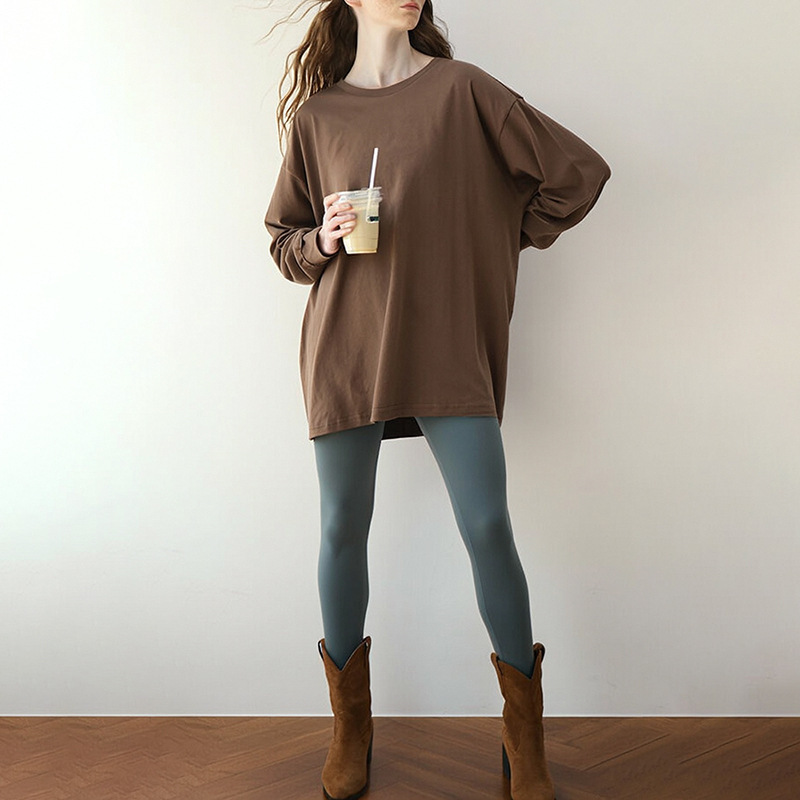 【Clearance Bargain】Women's Autumn New Cotton Brushed Long Sleeve T-Shirt, Pure Cotton Loose Pullover Sports Top 【Clearance Bargain】Women's Autumn New Cotton Brushed Long Sleeve T-Shirt, Pure Cotton Loose Pullover Sports Top