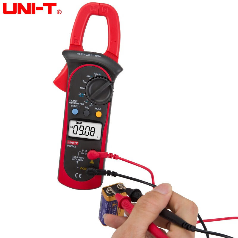 UID UNI-T UT204A reloj de pinza digital galvanómetro de pinza digital pluma de correa