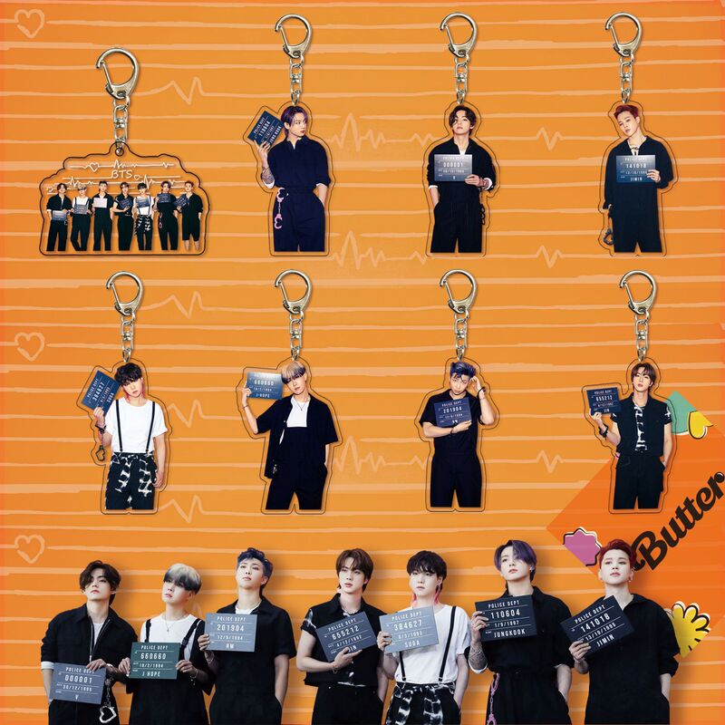 Bts Butter Acrylic Keychain Butter Concept Photo Version 2 Pendant Accessories Car Key