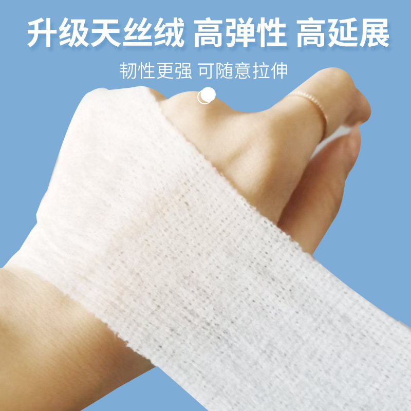 目、口、鼻の開口部用のスリーインワン湿布コットンパッド、顔用の伸縮性のあるメイクアップコットンパッド、特別な薄いメイク落とし|undefined