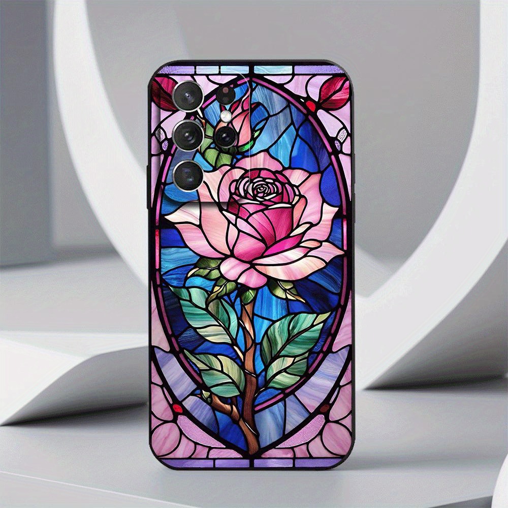 Samsung S25ULTRA estuche de teléfono A17 flor esmerilado S26 estuche de protección S24 estuche suave TPU A07