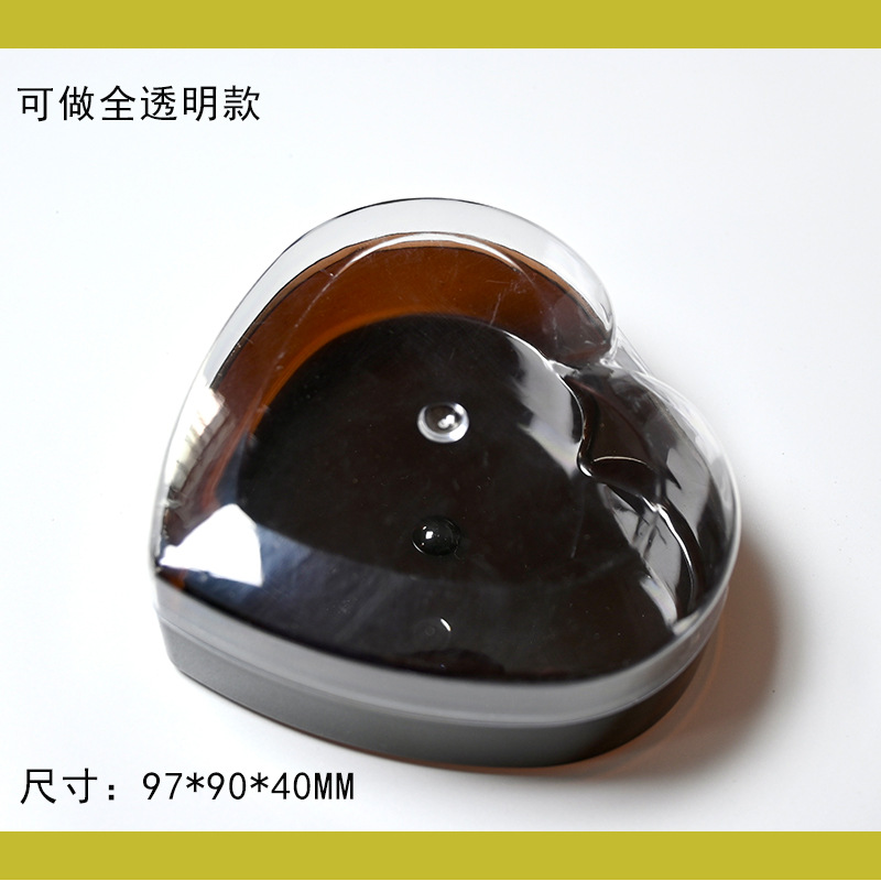 Paquete de 3 cápsulas en forma de corazón (tamaño 97 * 90 * 40)