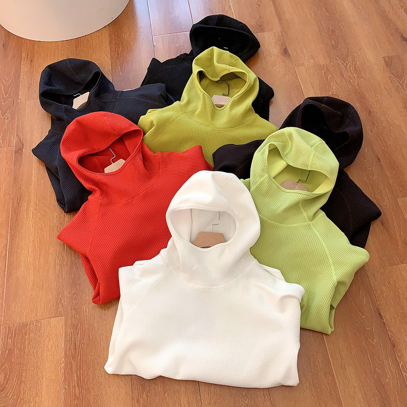 Spring Lightweight Bubble Gauze Texture Fabric Lightweight Air Waffle Loose Hoodie Sweatshirt for Men and Women Spring Lightweight Bubble Gauze Texture Fabric Lightweight Air Waffle Loose Hoodie Sweatshirt for Men and Women