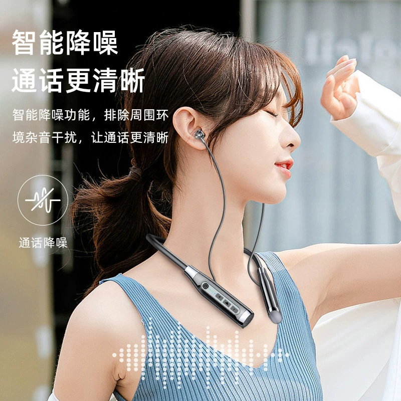 2024 новые Bluetooth наушники, большие -объемные спортивные шеи висящие беговые -тип беспроводные висящие шеи супер длинная батарея