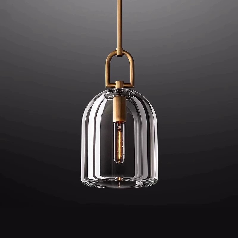 High-End Modern All-Copper Crystal Restaurant Bar Lamp 2025 Export Rh Designer Bedroom Bedside Chandelier